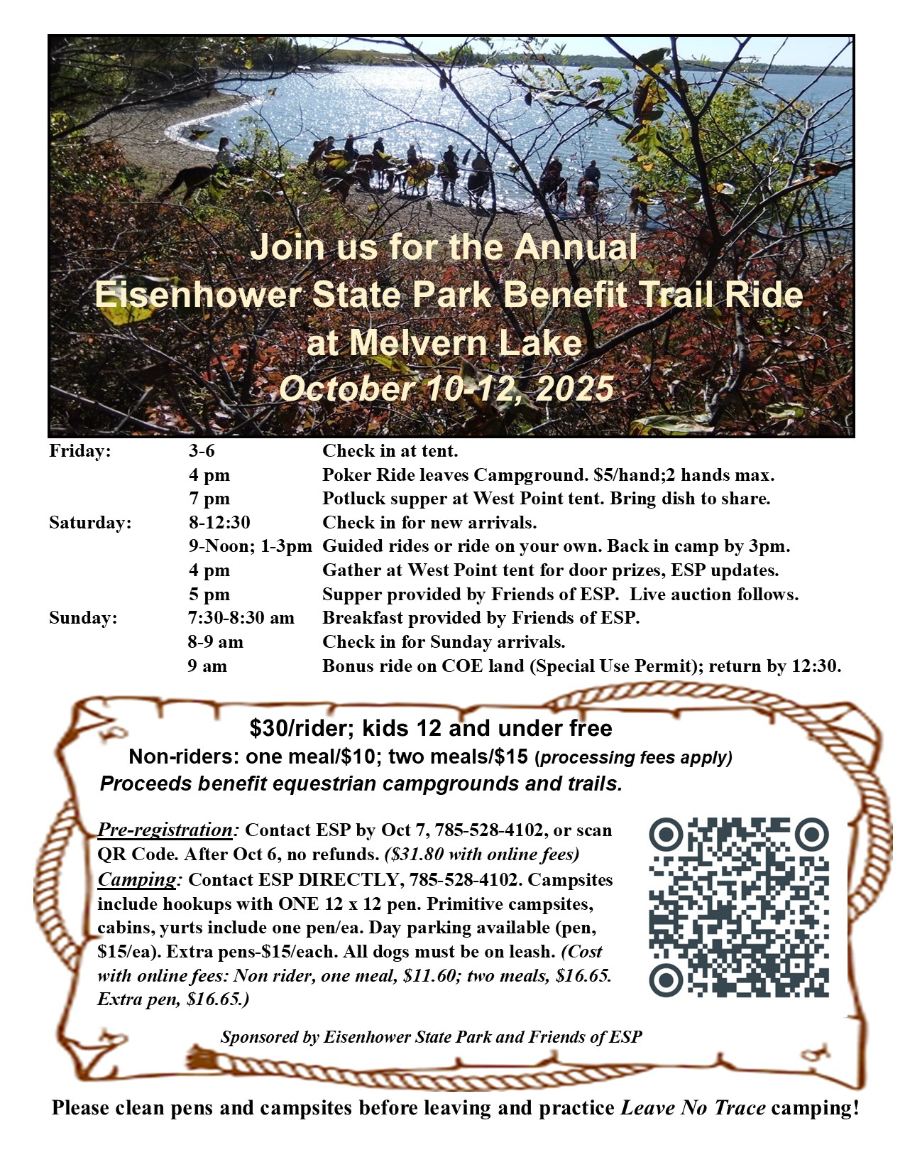 Eisenhower State Park Benefit Trail Ride