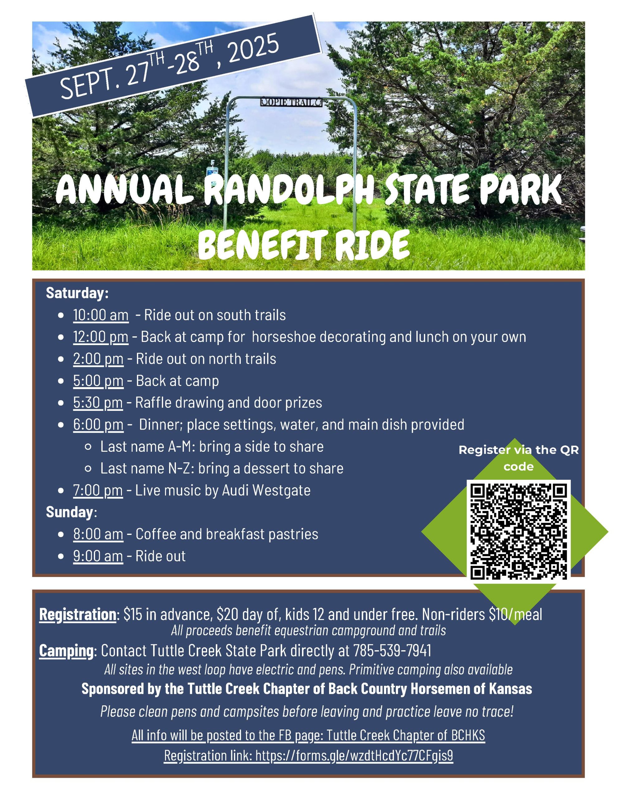 Randolph State Park Benefit Ride